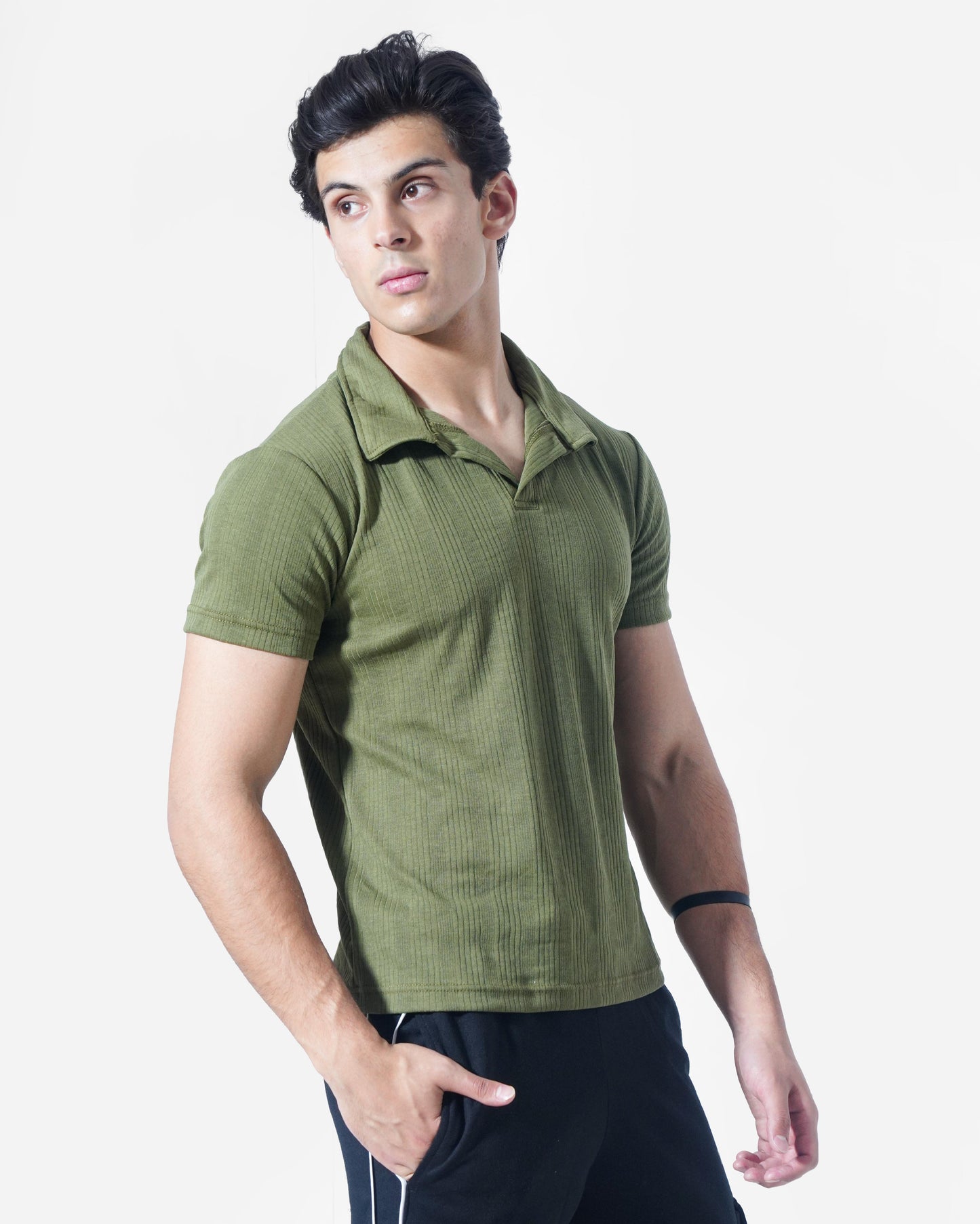 Olive green polo