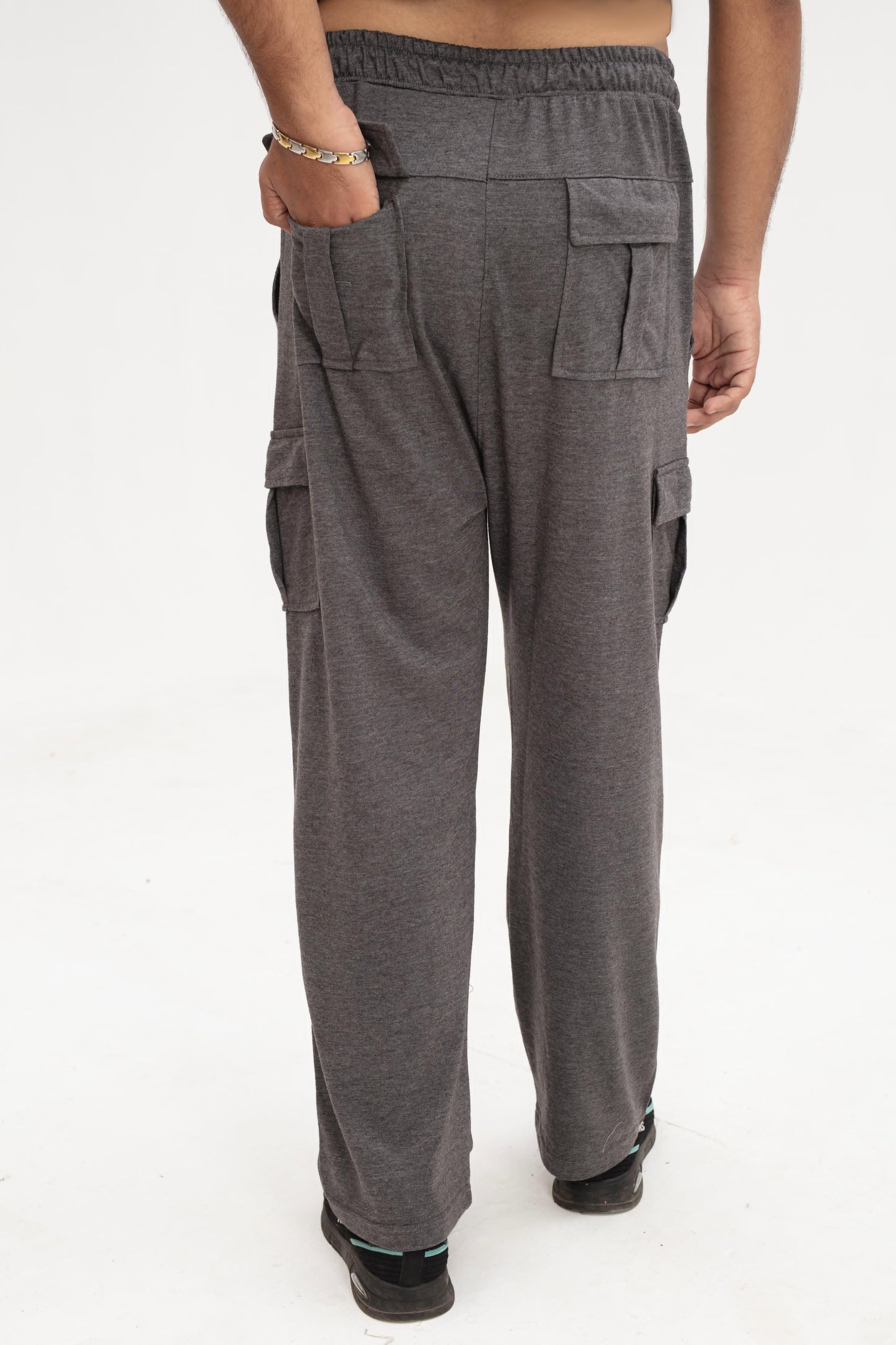 Melange cargo trouser