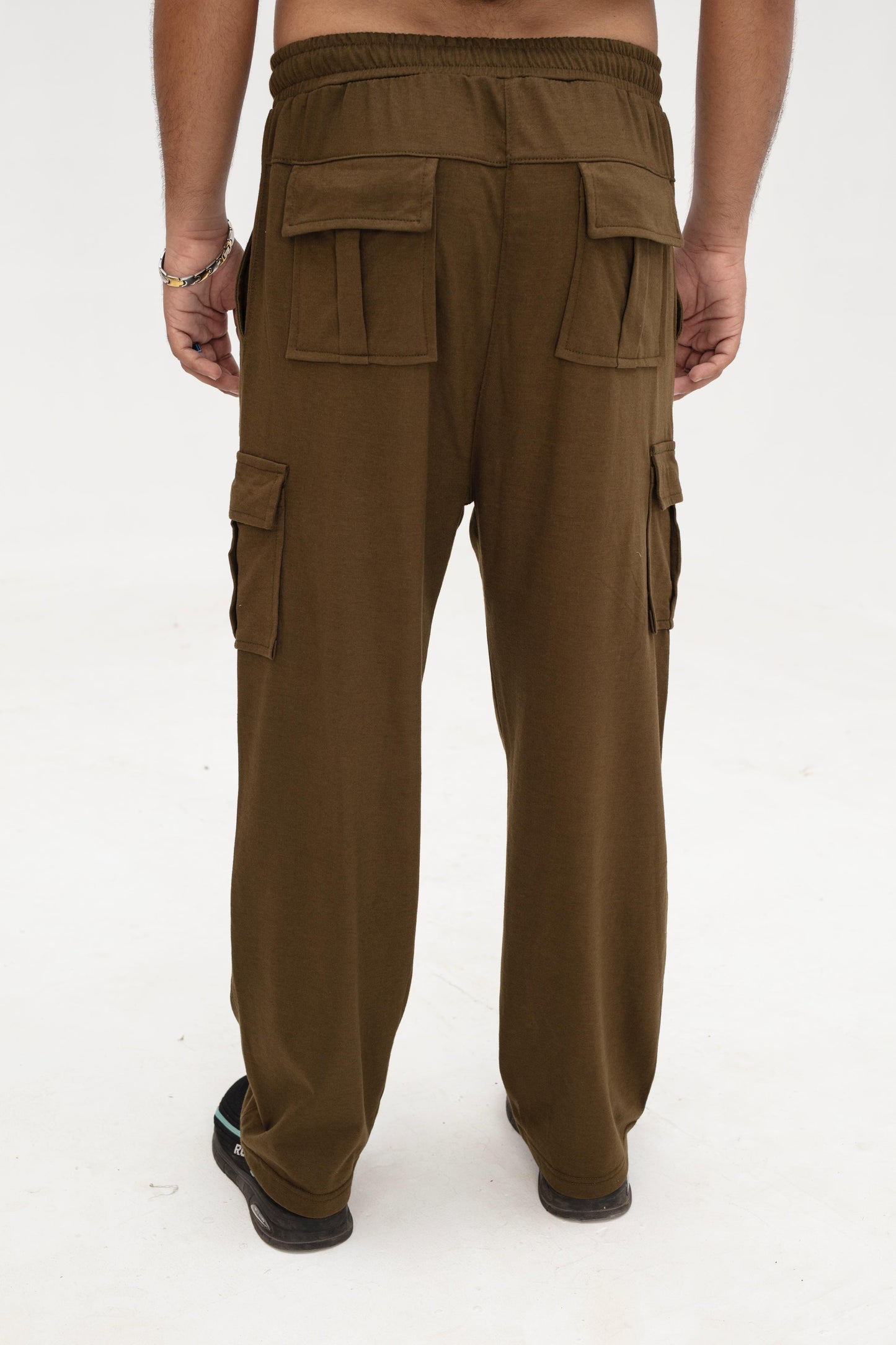 Dark olive cargo trouser
