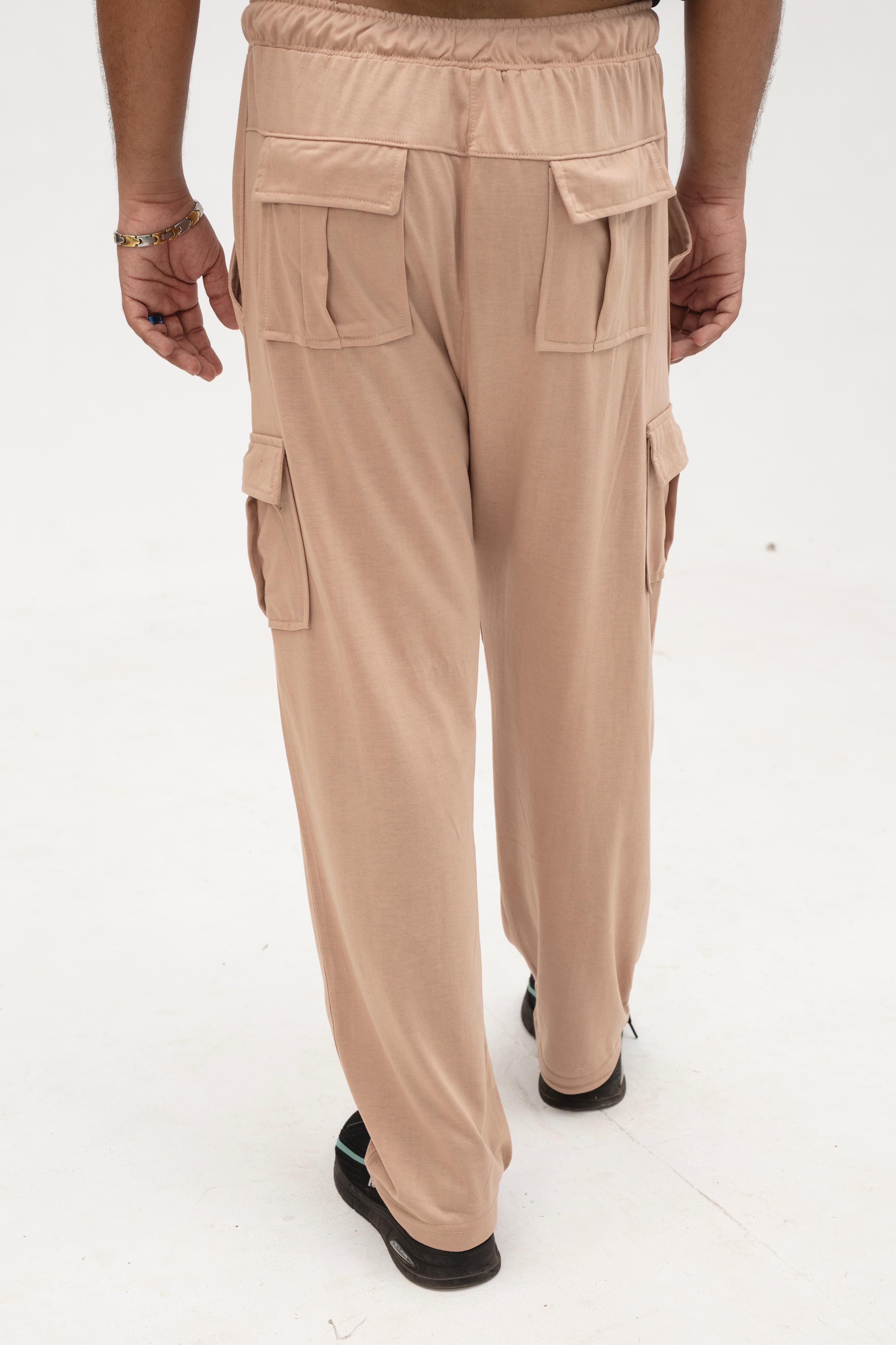 Beige Cargo Trouser