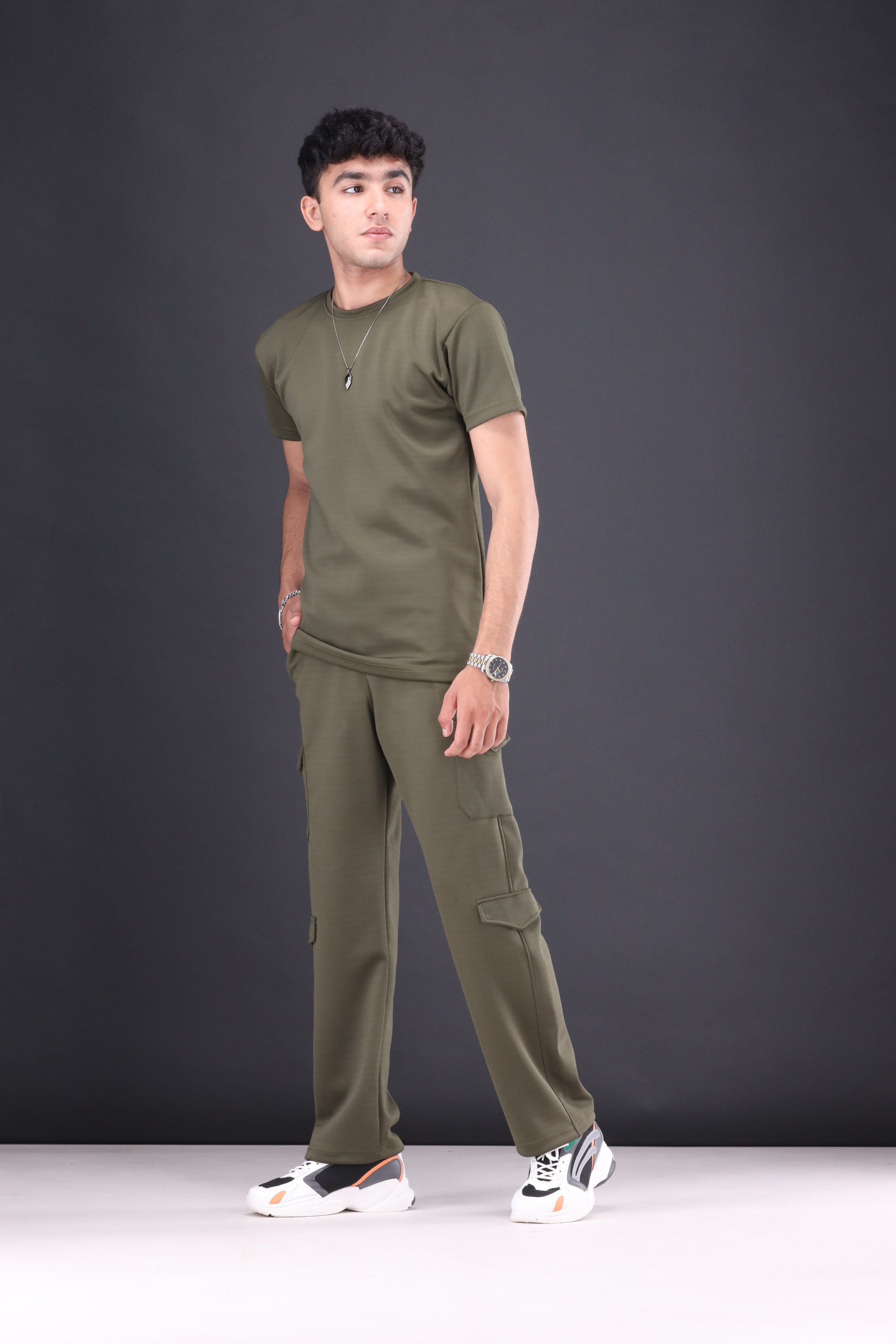 Mens Scuba Tee and Cargo Trousers