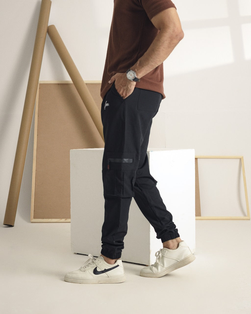 Camp Collar Brown polo shirt