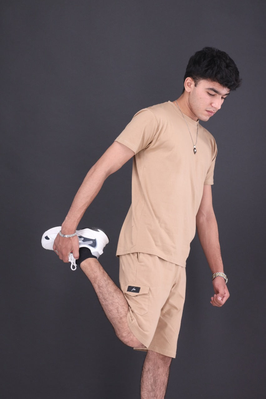 Mens Tee and Cargo Shorts