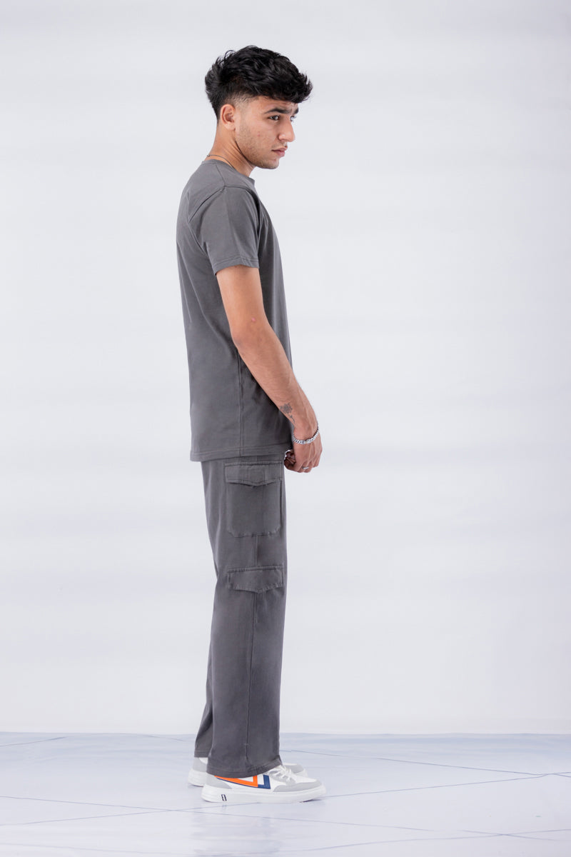 Men Tee and Cargo Trouser Set