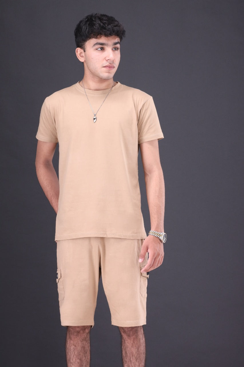 Mens Tee and Cargo Shorts