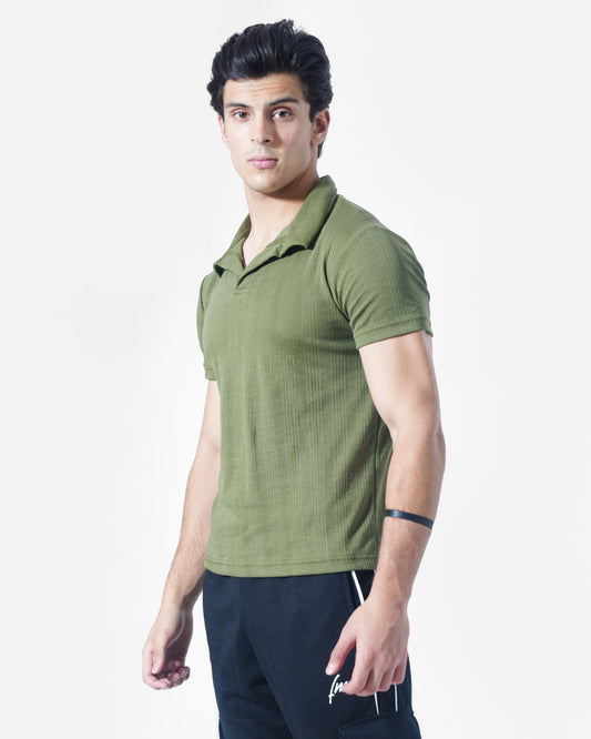 Olive green polo