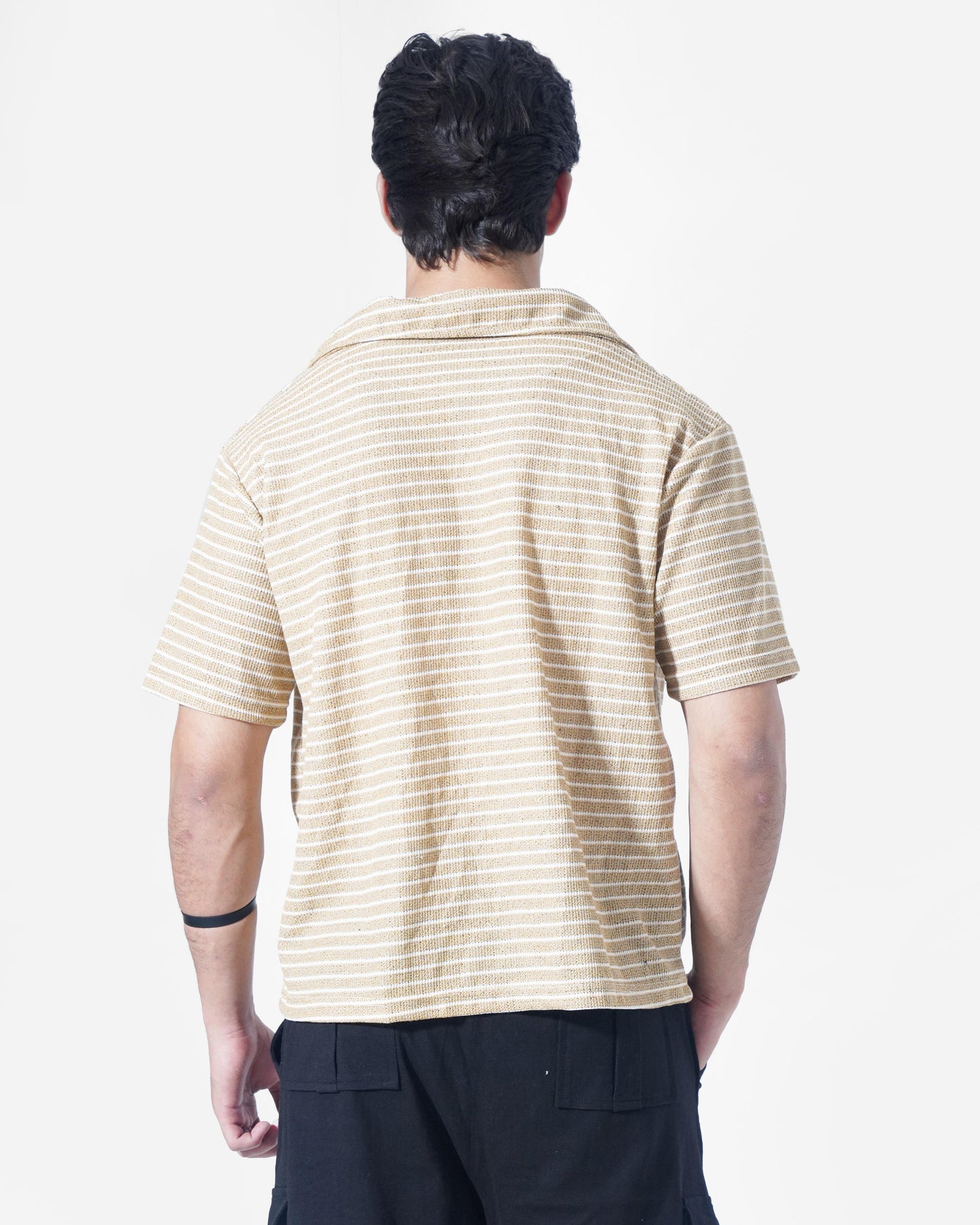 Beige crochet shirt
