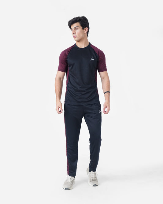 Burgundy shadow Tracksuit