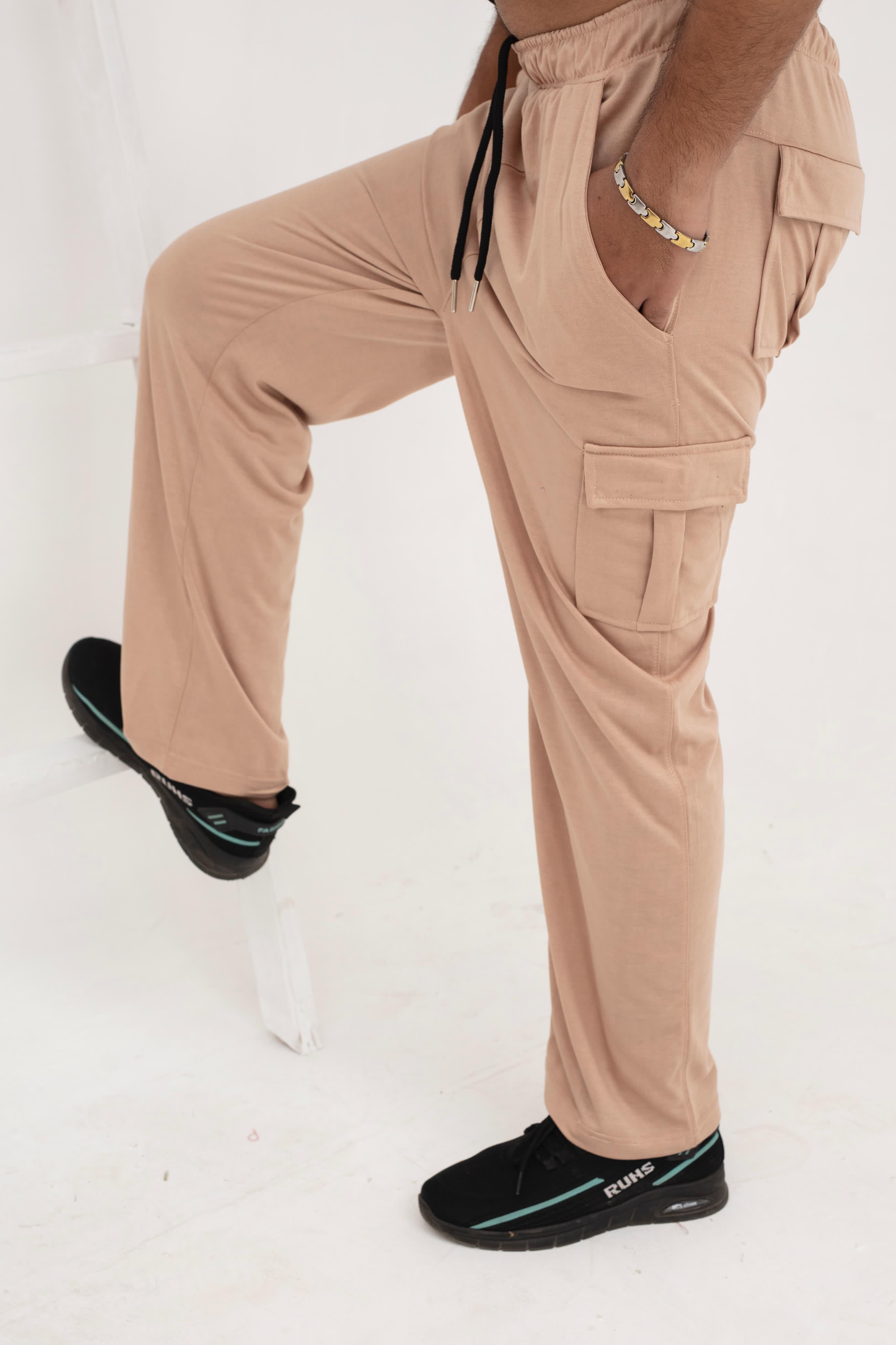 Beige Cargo Trouser