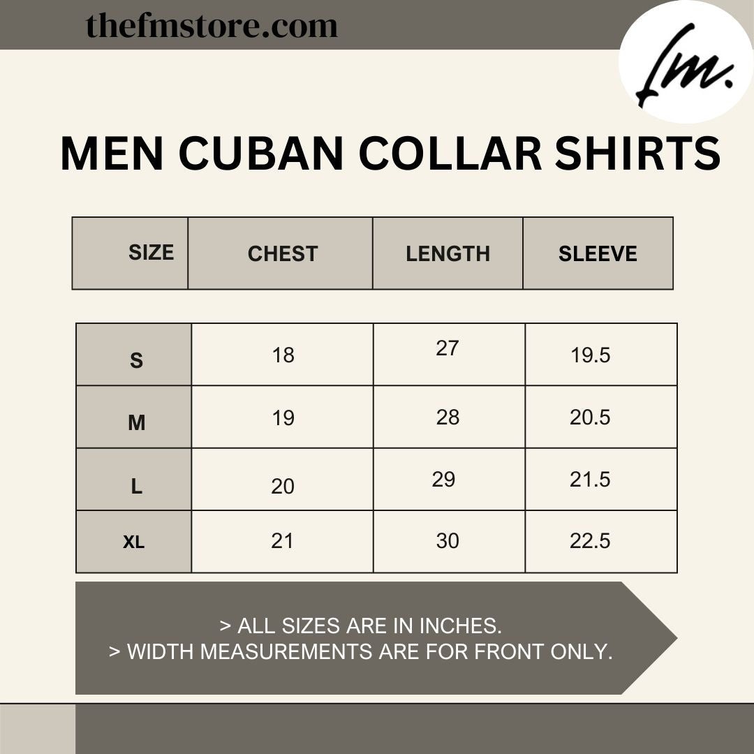 Black drop line cuban shirt