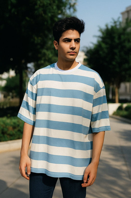 Skyline Stripe Oversized Tee